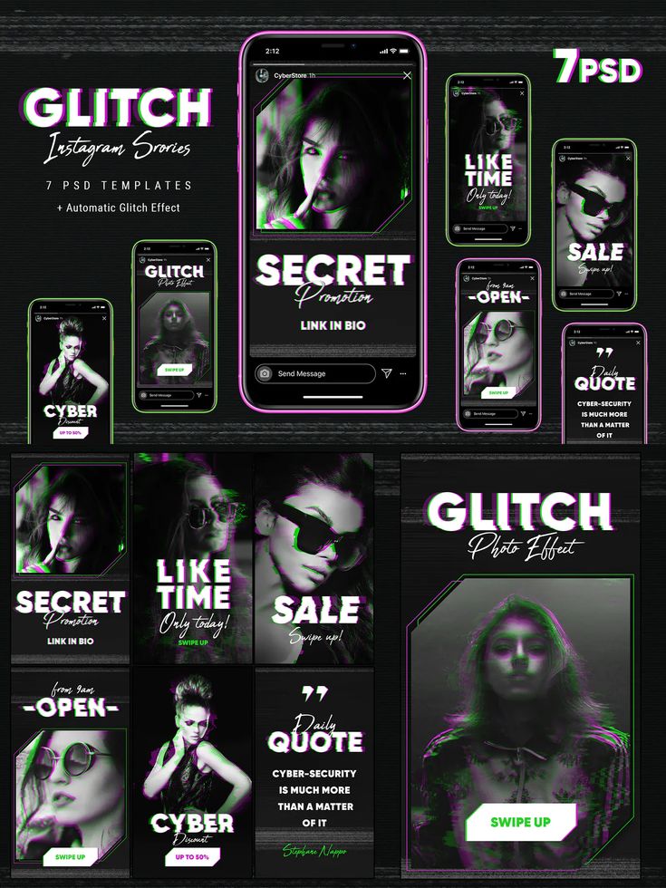 aesthetic intro story template glitch effect aesthetic instagram story intro