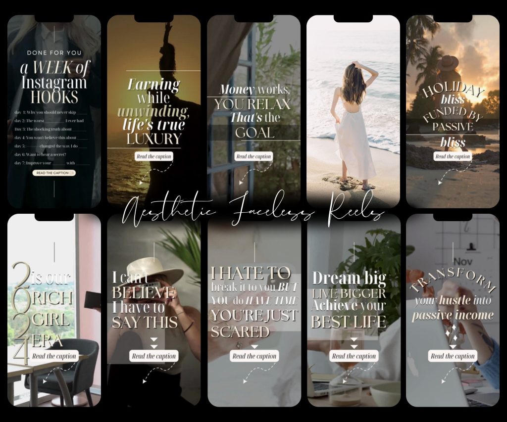 aesthetic intro story template vintage film reel aesthetic instagram story template