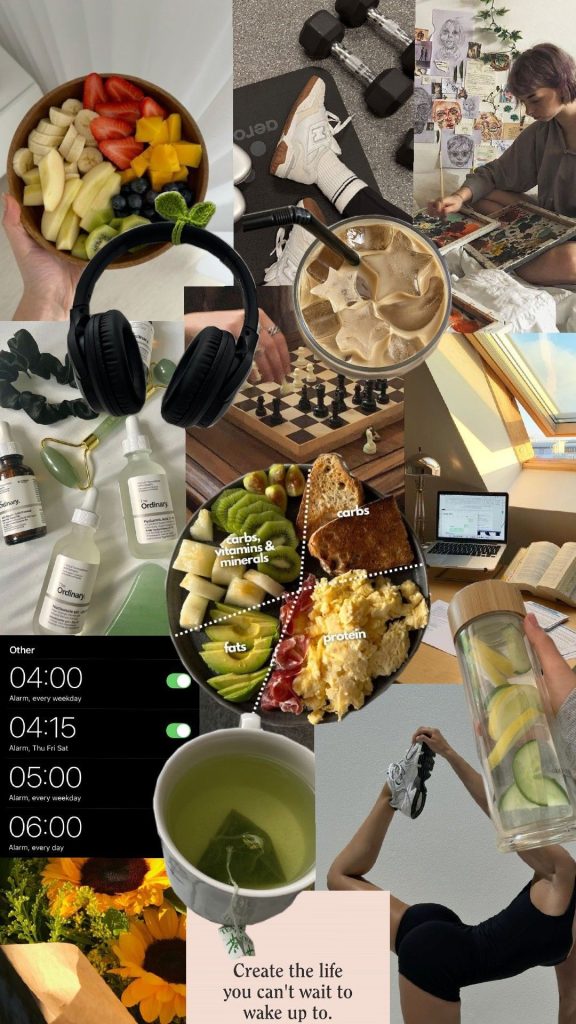 aesthetic lifestyle blogger story aesthetic photo dump collage of food, nature, and candid moments