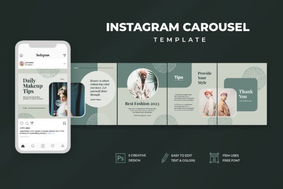 aesthetic makeup artist story template pro makeup tips carousel Instagram story template