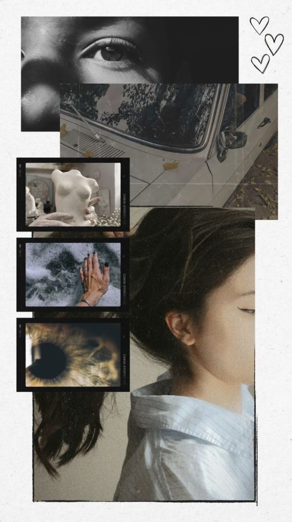 aesthetic memories story template aesthetic photo collage Instagram story template
