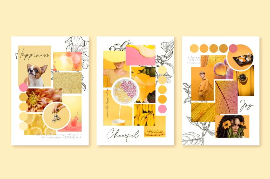 aesthetic moodboard story template artistic splatter moodboard Instagram story template with paint drips and abstract shapes