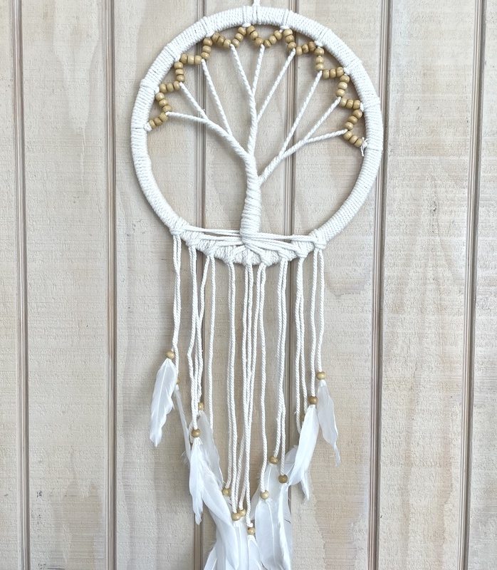 aesthetic moodboard story template boho chic moodboard Instagram story template with dreamcatcher and macrame