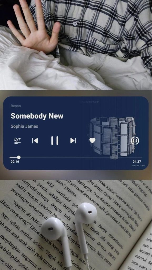 aesthetic music instagram story template aesthetic headphones Instagram story template with music notes