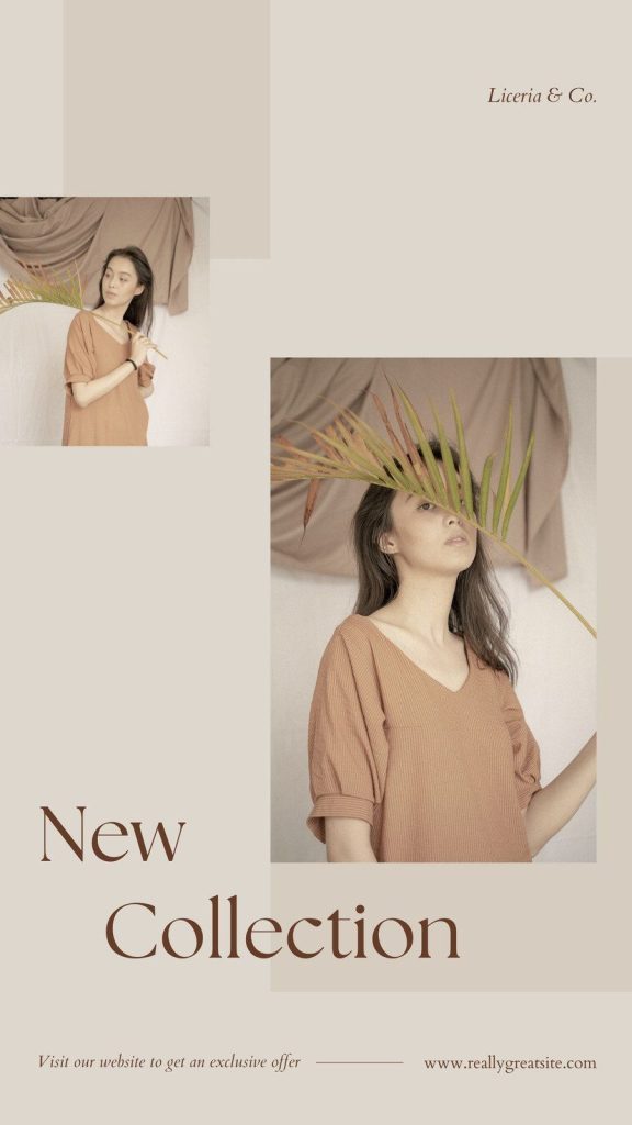 aesthetic new collection story template moody minimalist aesthetic new collection Instagram story template mockup