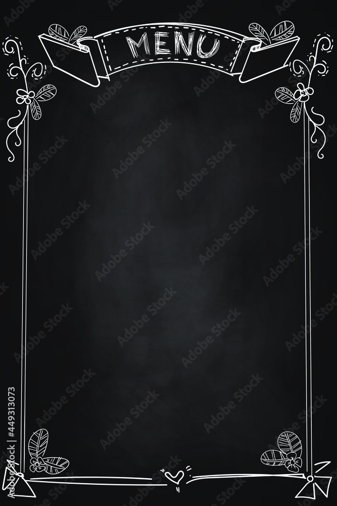 aesthetic new menu story template handwritten menu story template Instagram chalkboard style paper texture