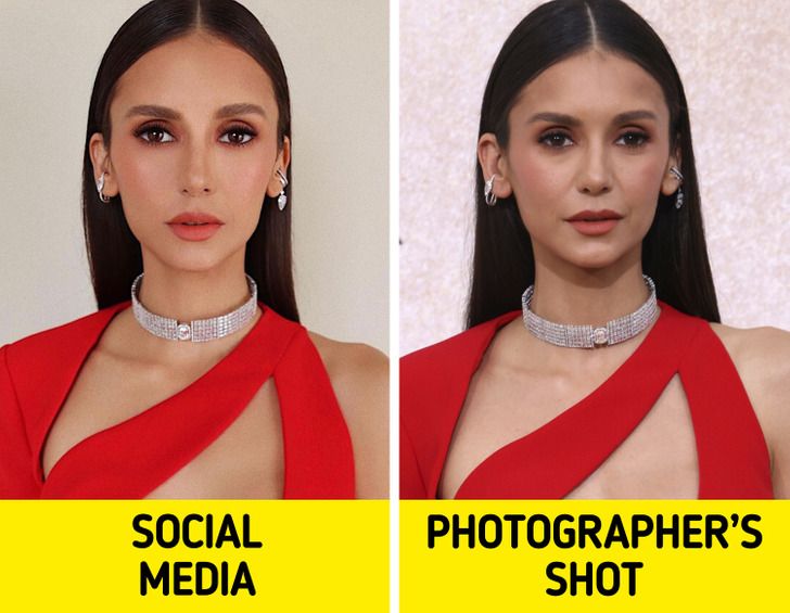 aesthetic personal brand story template side by side comparison of edited vs unedited personal brand photo for Instagram story