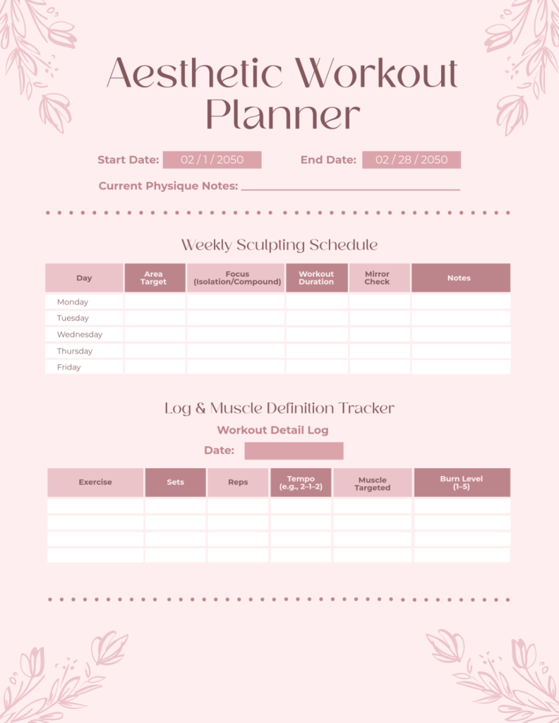 aesthetic personal trainer story template weekly schedule story template personal trainer aesthetic