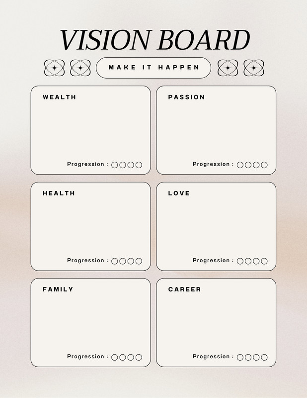 aesthetic planner instagram story template aesthetic goal setting planner instagram story template with vision board elements