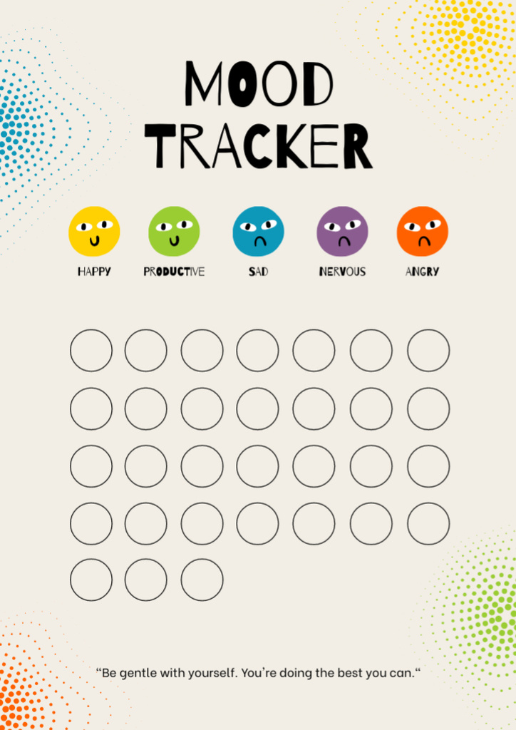 aesthetic planner instagram story template aesthetic mood tracker instagram story template with color chart and emojis