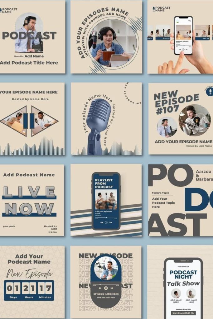 aesthetic podcast instagram story template podcast Q&A Instagram story template with question bubbles