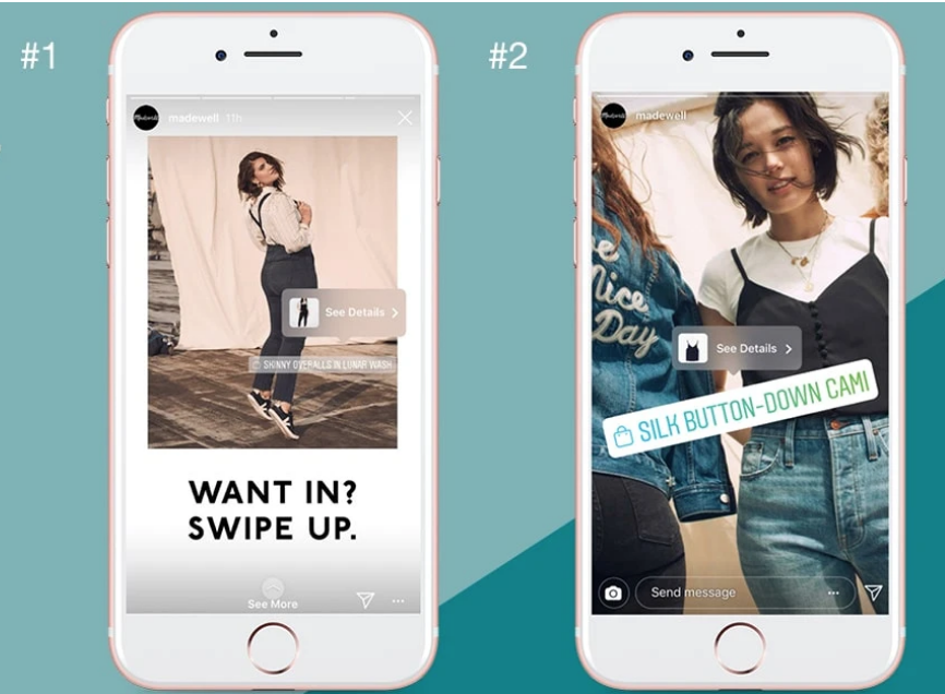aesthetic podcast instagram story template swipe-up call to action Instagram story template with arrow