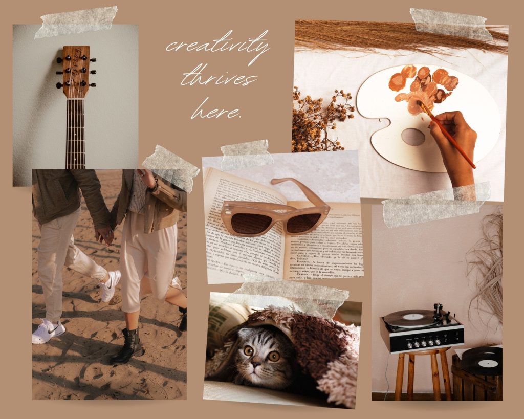 aesthetic profile story template aesthetic mood board Instagram story template