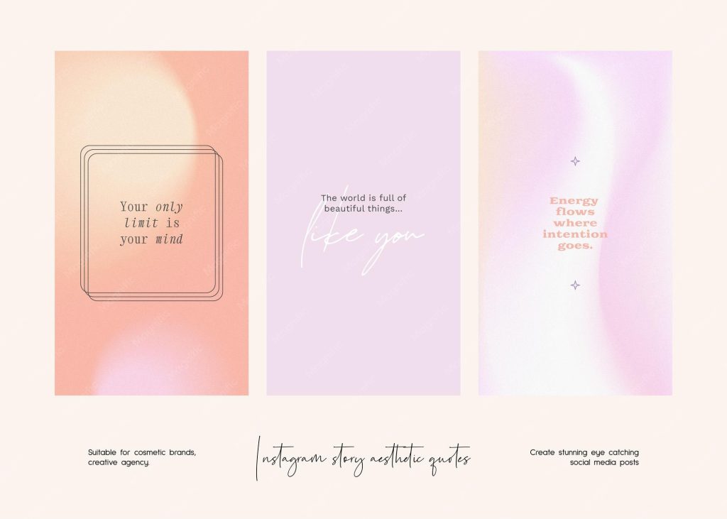 aesthetic profile story template aesthetic quote overlay Instagram story template