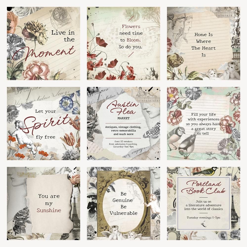 aesthetic q&a story template vintage film Q&A Instagram story template sepia grainy texture
