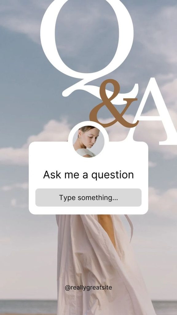 aesthetic q&a story template doodle hand-drawn Q&A Instagram story template sketch arrows stars