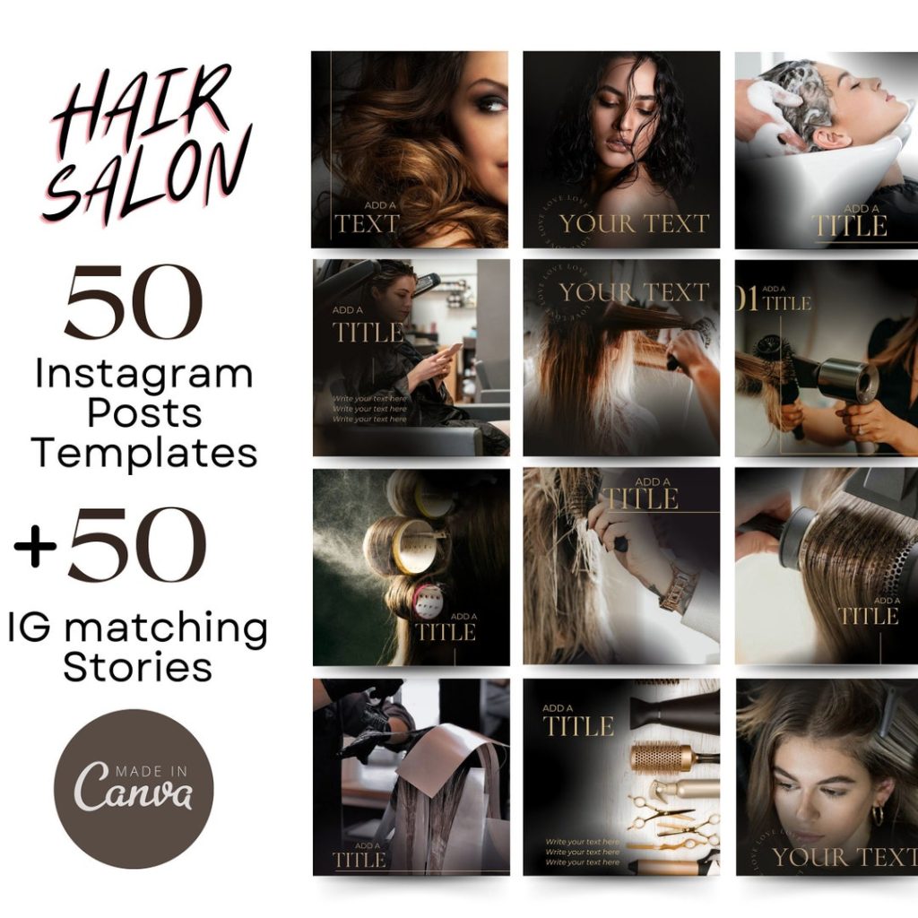 aesthetic salon story template salon before visit checklist Instagram story template aesthetic