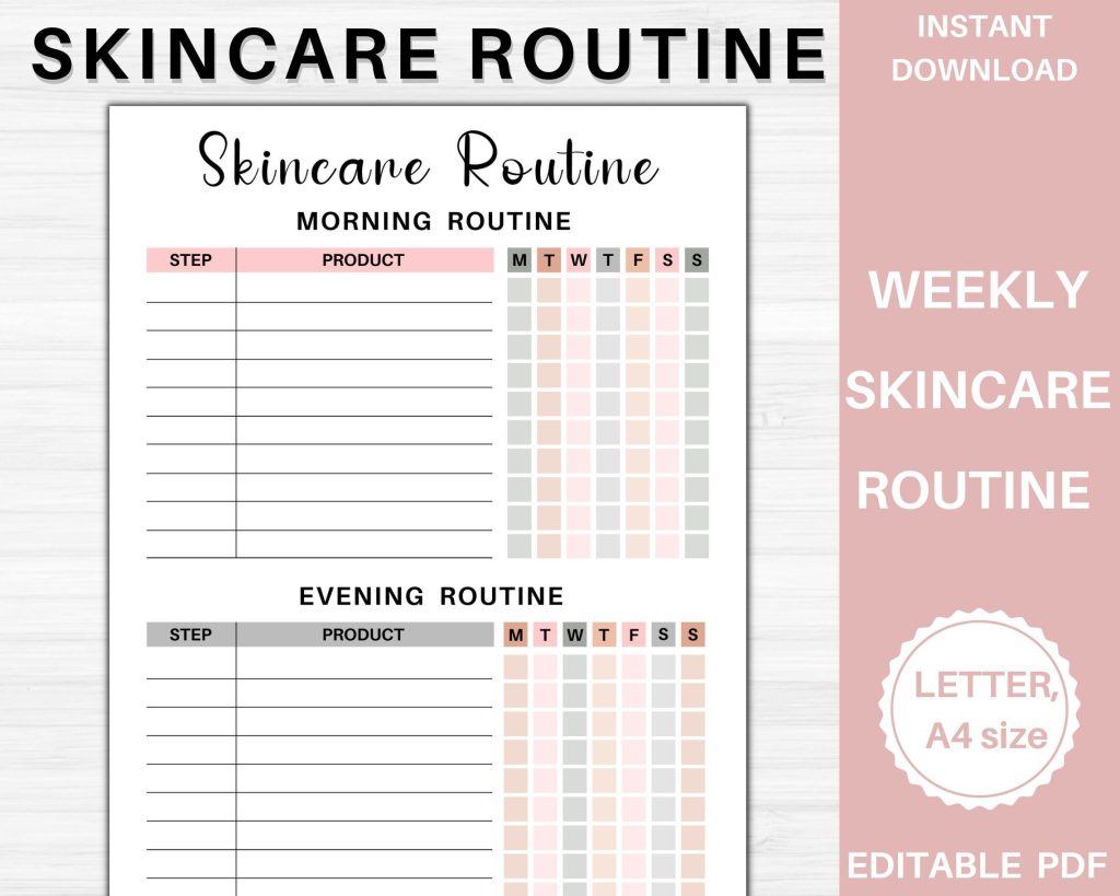 aesthetic skincare story template glass skin skincare routine Instagram story template pastel background