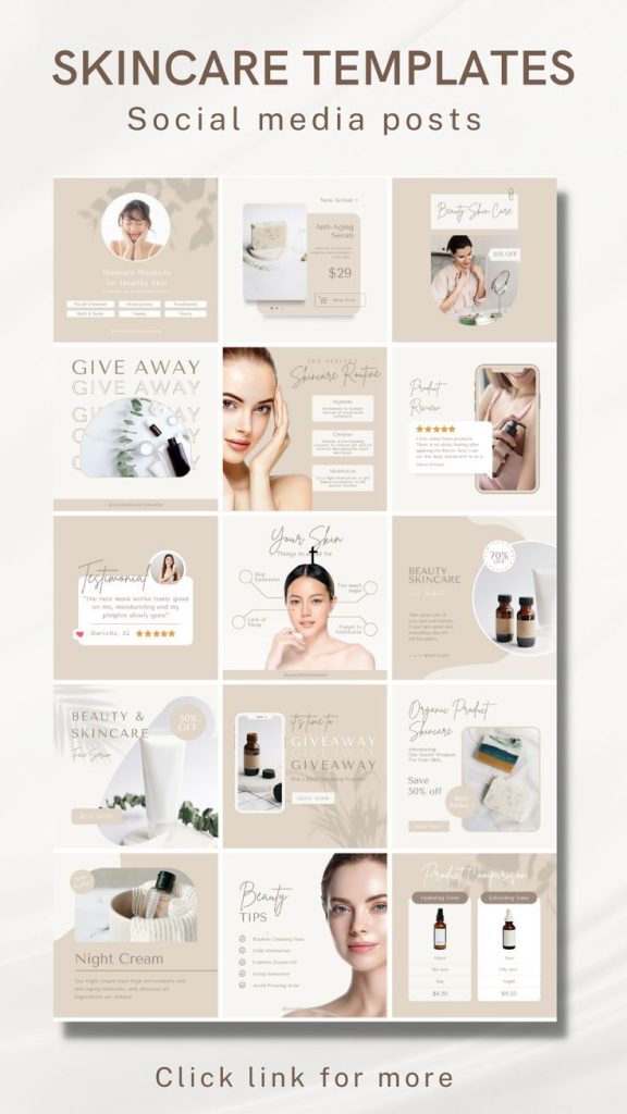 aesthetic skincare story template skincare product unboxing aesthetic Instagram story template flat lay