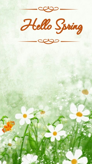 aesthetic spring instagram story template minimalist spring Instagram story template with clean pastel background and single daisy