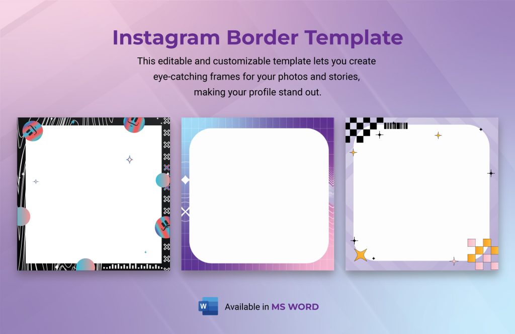 aesthetic story border template dotted whimsical border Instagram story template