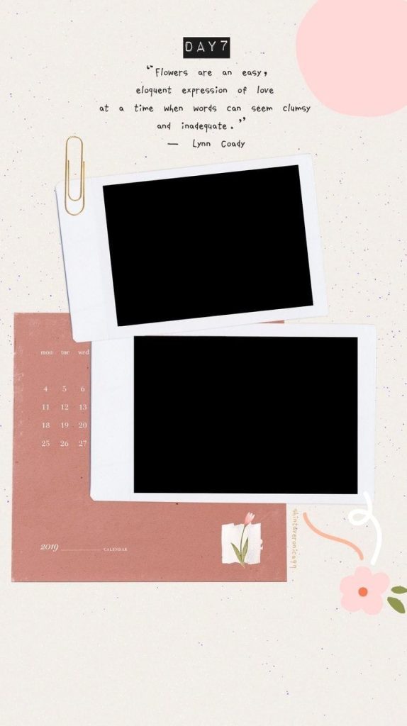 aesthetic story border template polaroid white frame border Instagram story