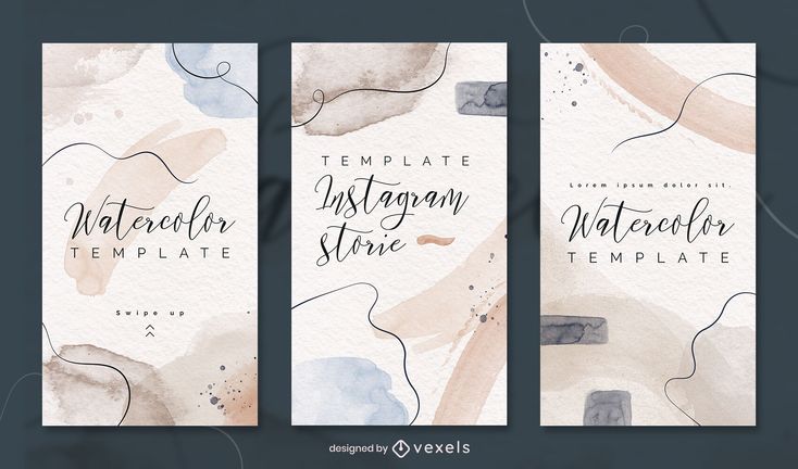 aesthetic story border template watercolor splatter edge border Instagram story