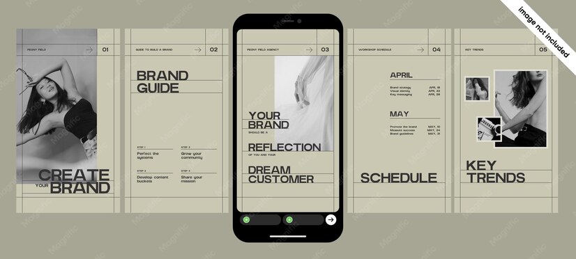 aesthetic story template pack aesthetic announcement story template with NEW badge and gold accents
