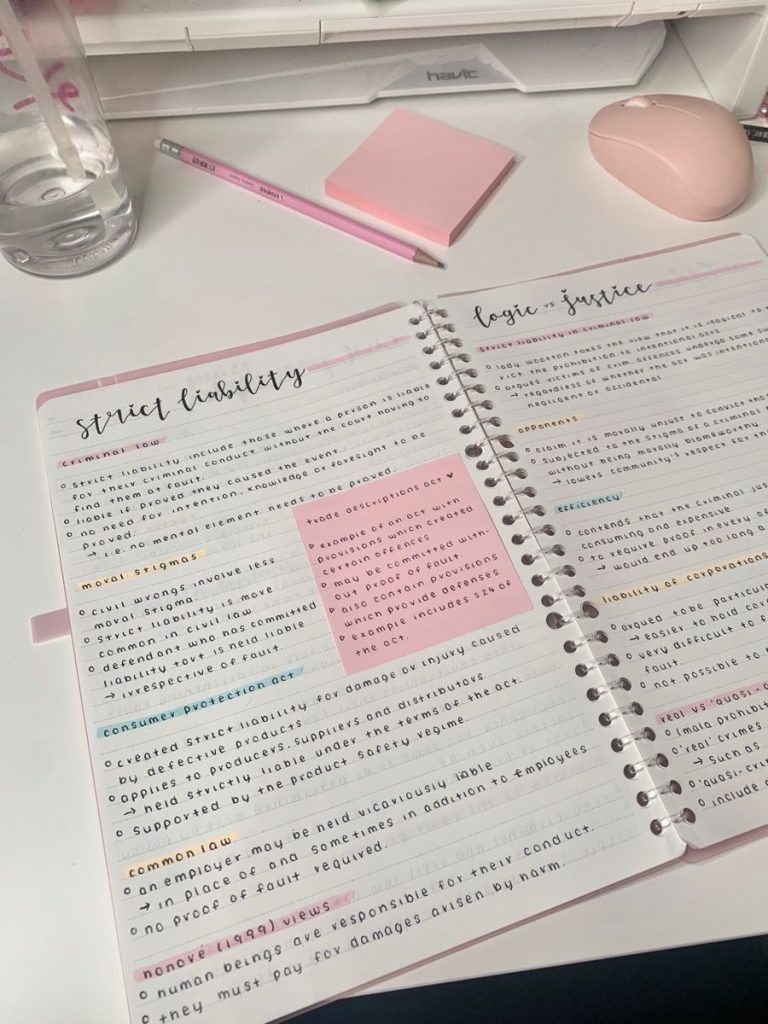 aesthetic studygram story template colorful study notes story template with highlighters and sticky notes