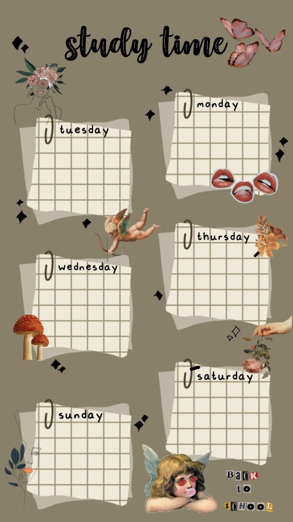 aesthetic studygram story template minimalist study story template with beige background and simple icons