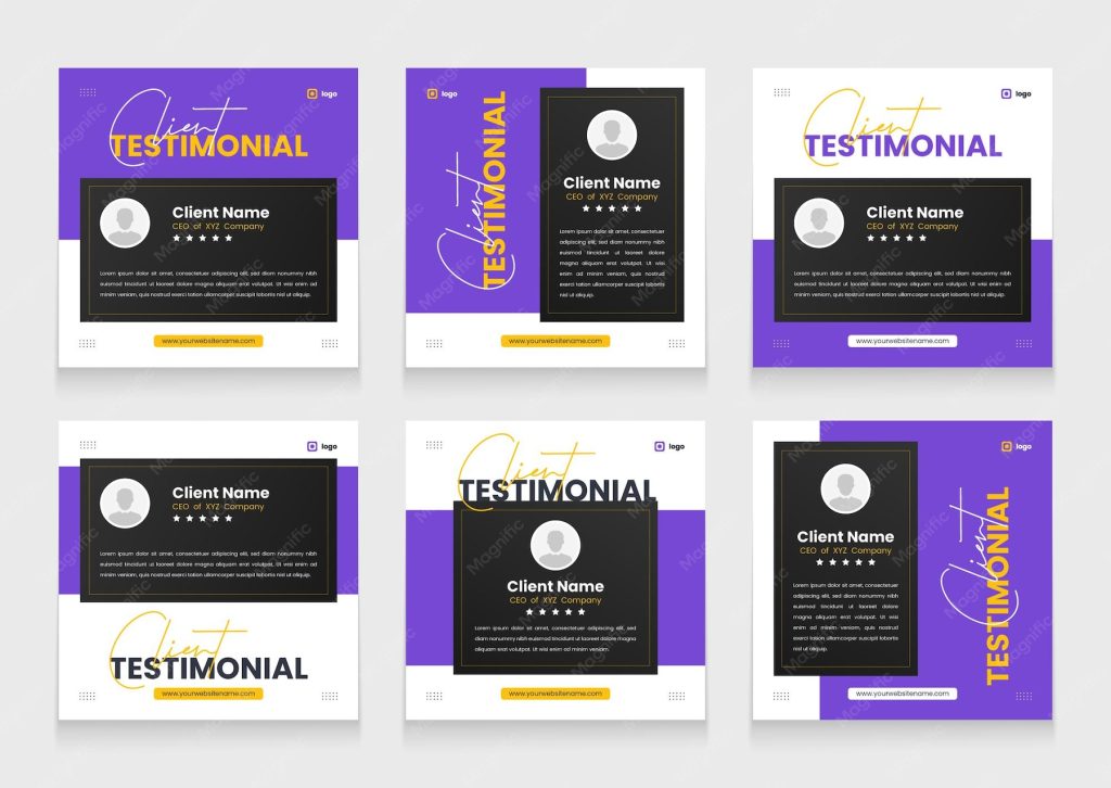 aesthetic testimonial story template Instagram carousel testimonial story template with multiple review slides