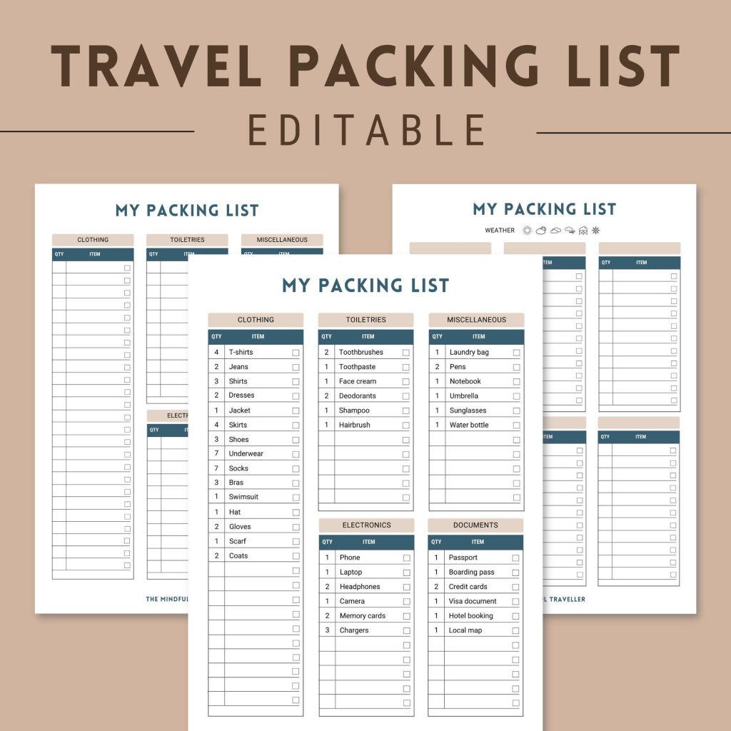 aesthetic travel instagram story template aesthetic travel packing list instagram story template checklist