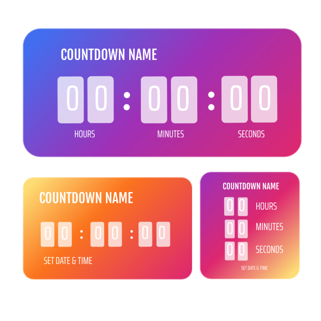 aesthetic university story template exam countdown instagram story template checklist timer