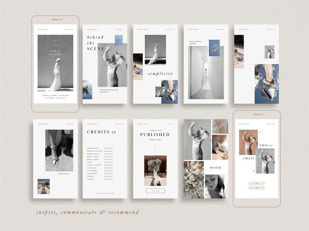 aesthetic wedding instagram story template aesthetic wedding story template vows rings