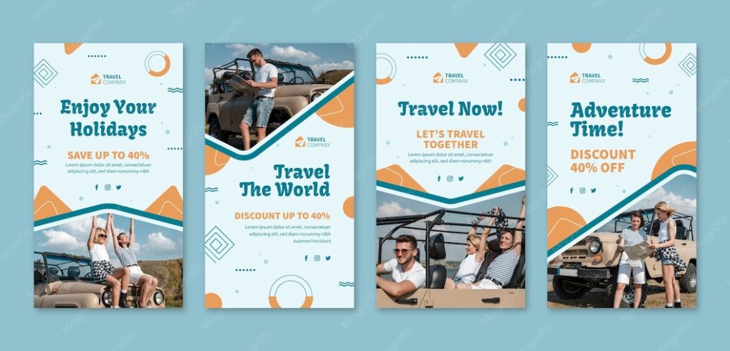 aesthetic weekend trip story template goodbye montage travel trip ending instagram story template fading photos
