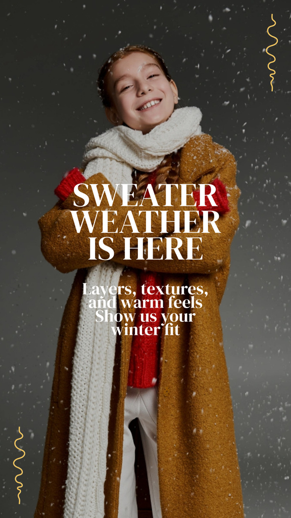 aesthetic winter instagram story template hygge winter instagram story template knitted texture rust oatmeal colors candlelight