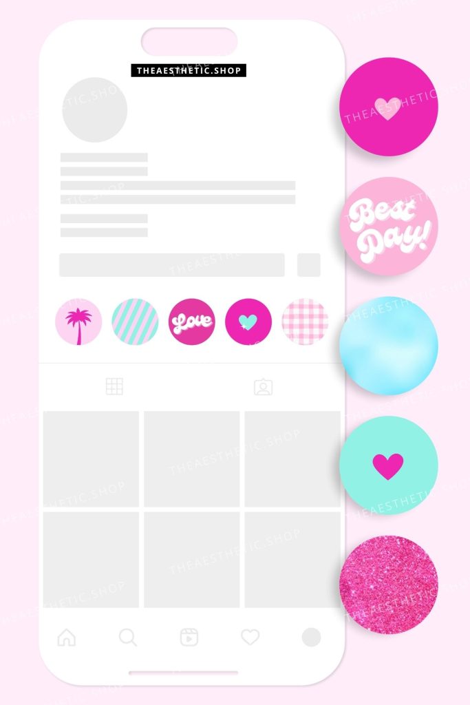 barbiecore pink aesthetic instagram story template pack