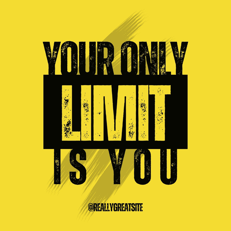 bold typography motivational quote Instagram story template large black font neon yellow background