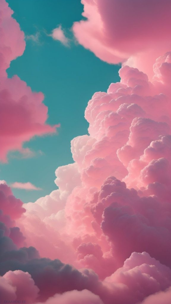cute aesthetic instagram story template pastel dreamscape instagram story template with pink and blue gradient and clouds