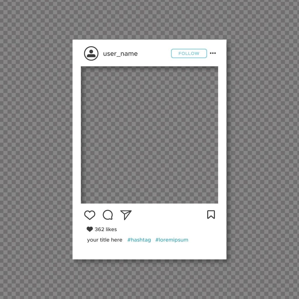 cute aesthetic instagram story template vintage polaroid frame instagram story template with scalloped edge and washi tape