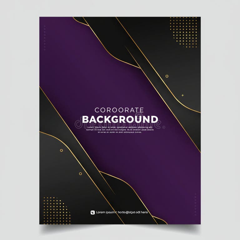 Dark moody aesthetic story template download with black deep purple and gold accents