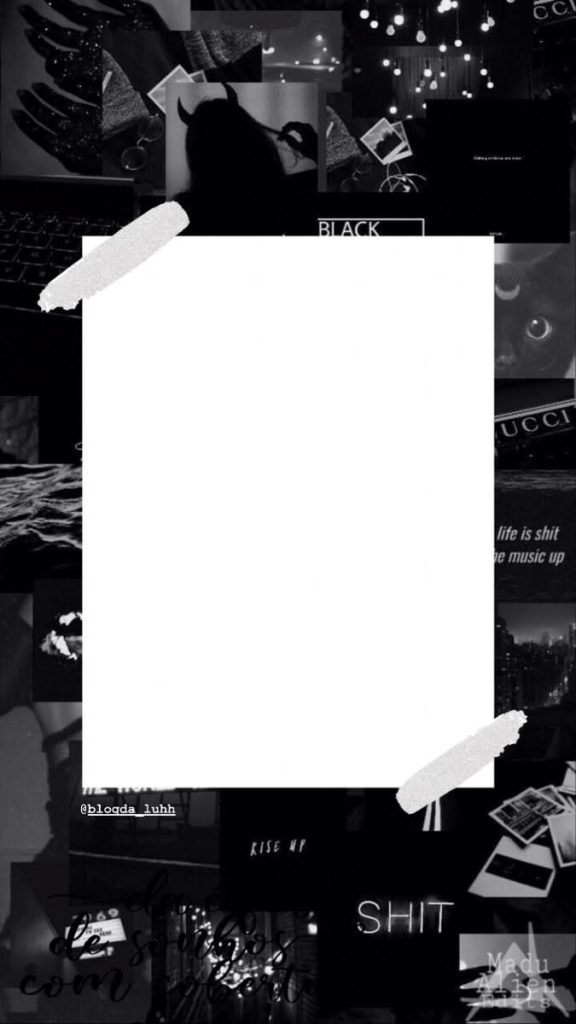 editable aesthetic story template minimalist monochrome Instagram story template with black and white geometric shapes
