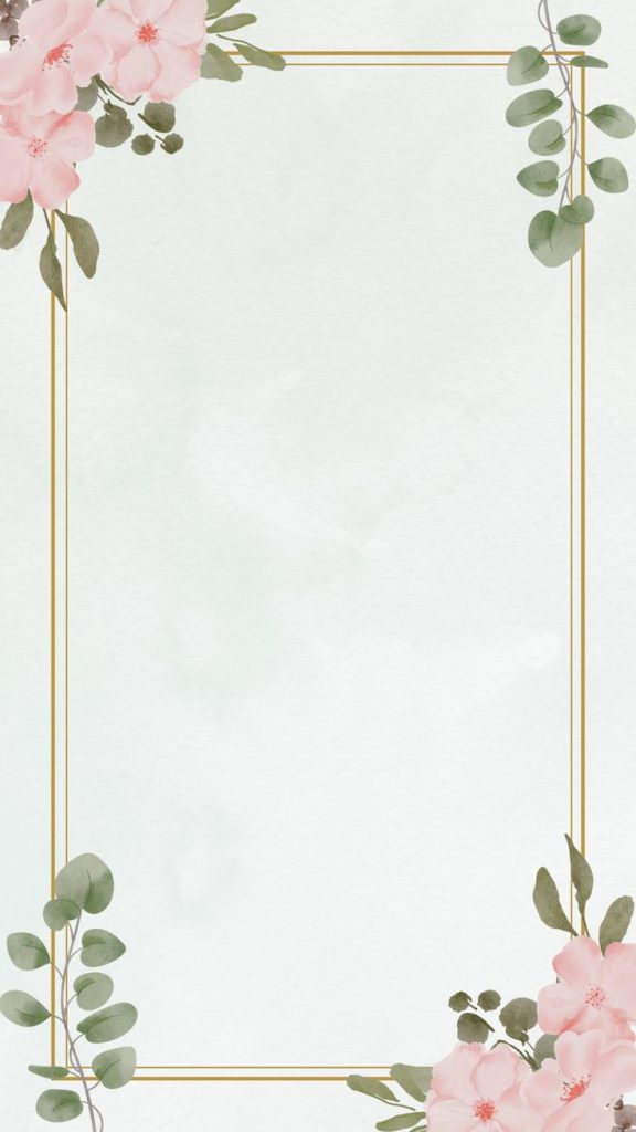 elegant aesthetic instagram story templates watercolor floral illustration pastel