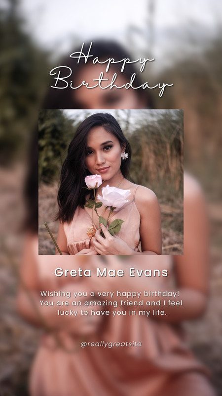 elegant birthday instagram story template pearlescent glitter birthday story template