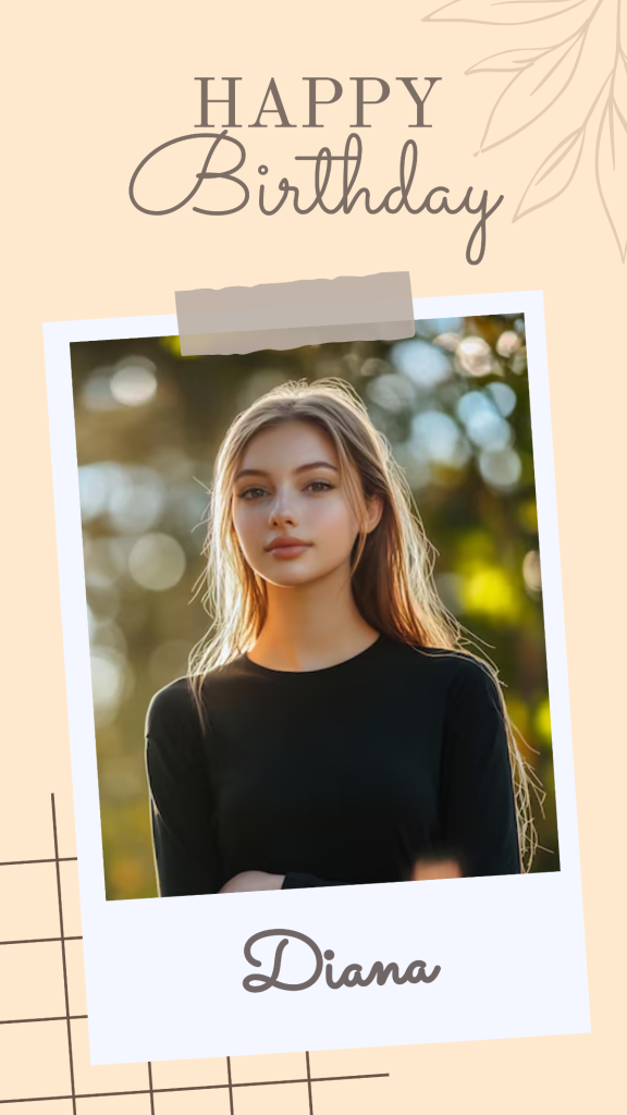 elegant birthday instagram story template vintage lace birthday story template