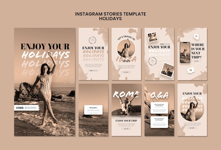 free aesthetic insta story template INSTASIZE free Instagram story templates aesthetic