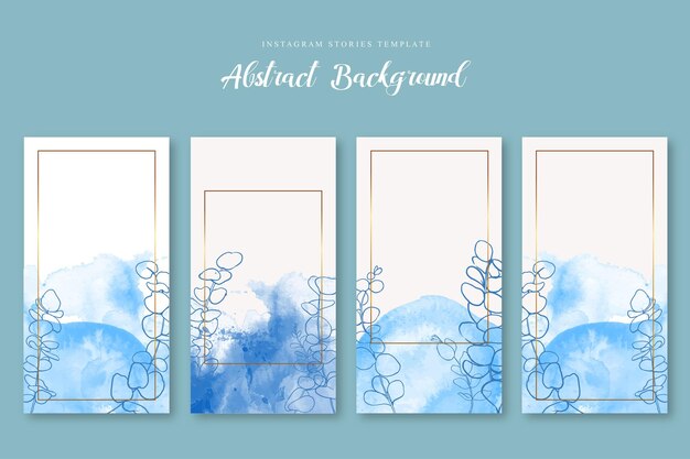free aesthetic instagram story template watercolor splash instagram story template free
