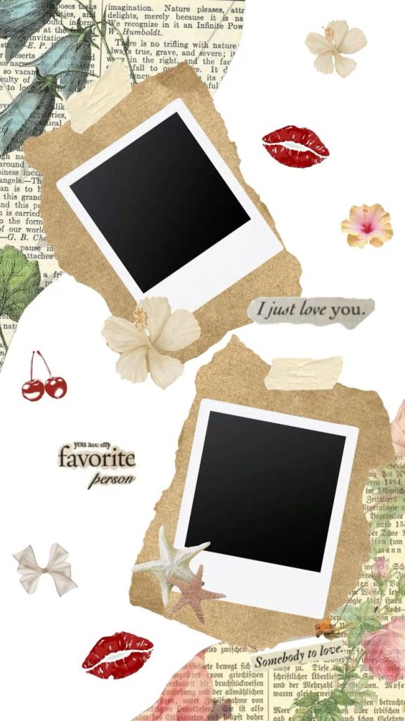 free editable aesthetic story template hand-drawn doodle aesthetic story template with quirky illustrations and handwritten text on phone screen