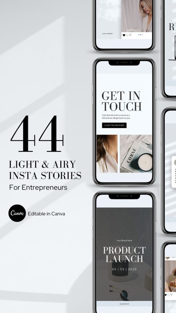 neutral aesthetic instagram story templates light gray concrete textured Instagram story template