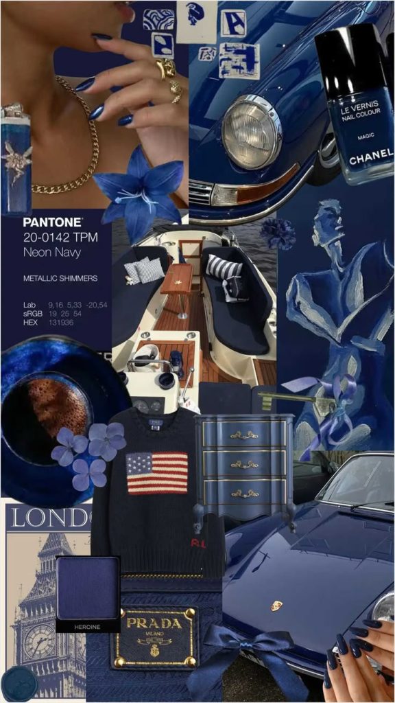 old money aesthetic story template old money aesthetic navy blue story template with gold button accents and preppy style